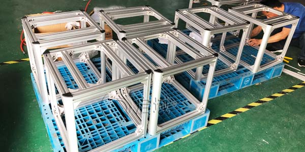 简析工业铝型材框架组装步骤