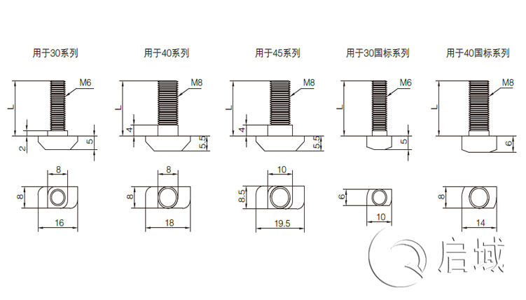 QY-T型螺栓图纸